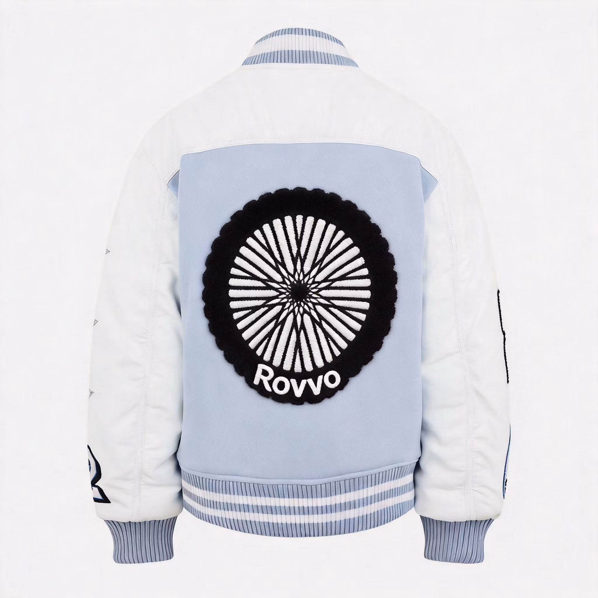 Varsity Jacket Letterman Chenille Embroidery Baseball University Streetwear Leather Sleeve Breathable Varsity Jacket for Men