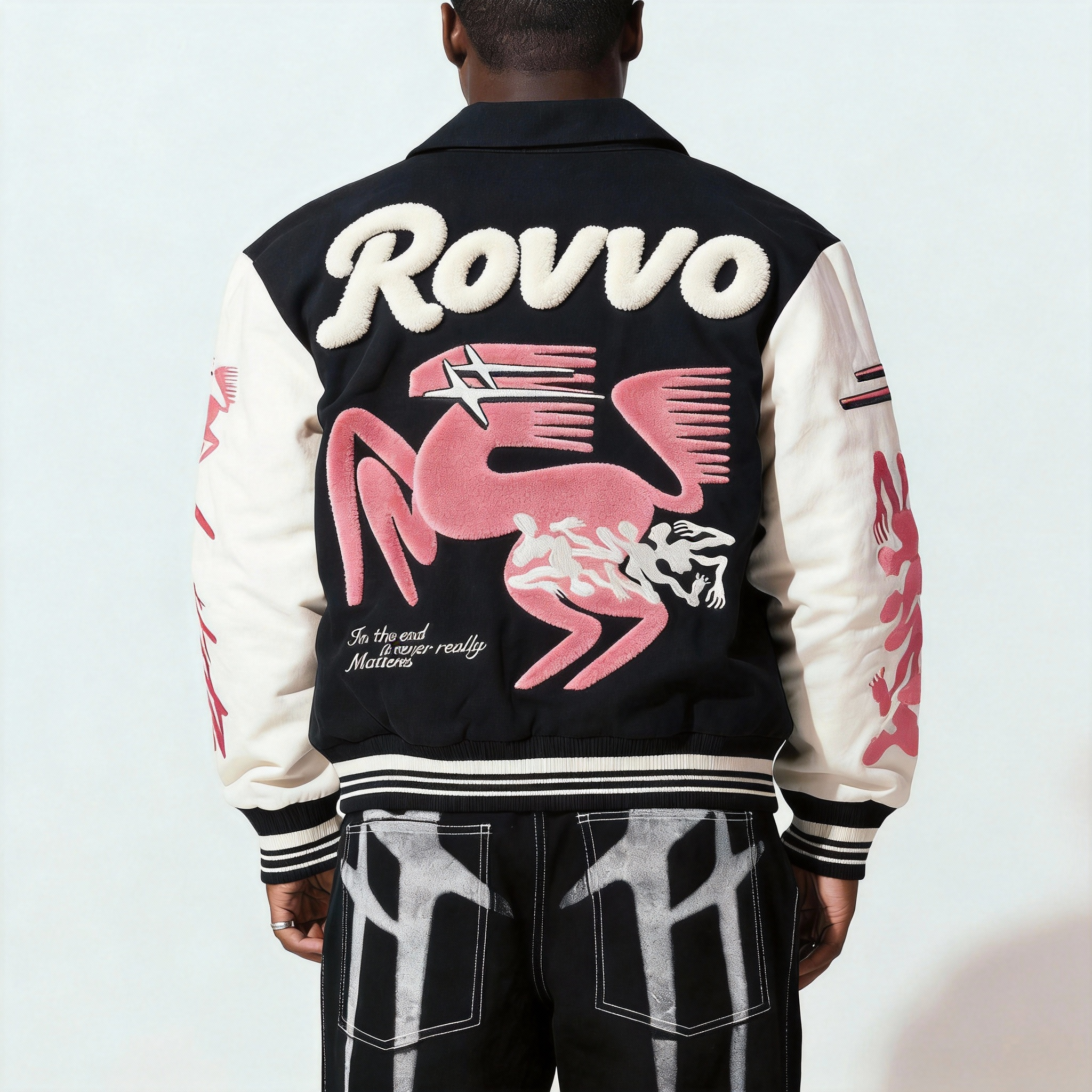 OEM Manufacturer Custom Patches Chenille Embroidery Fleece Homme Polyester Sleeves College Letterman Varsity Jacket for Men