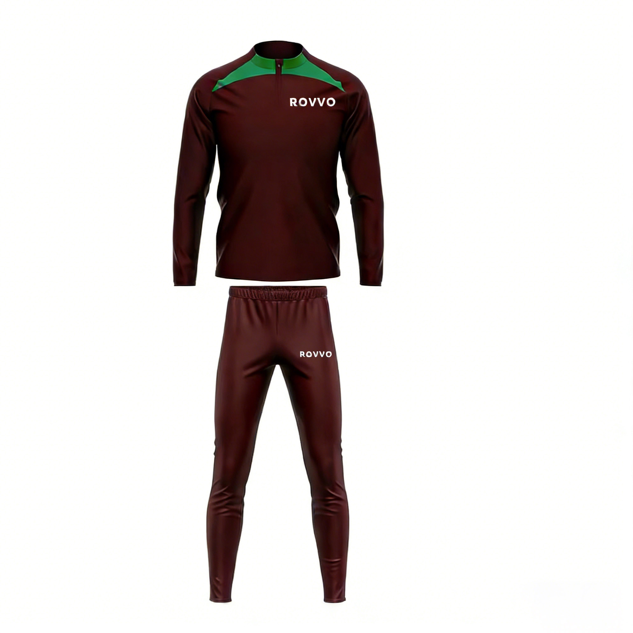 New Design Custom LOGO High Quality Wholesale 1/4 Zip Football Tracksuit Soccer Training Suit Jersey Premium Soccer Wear